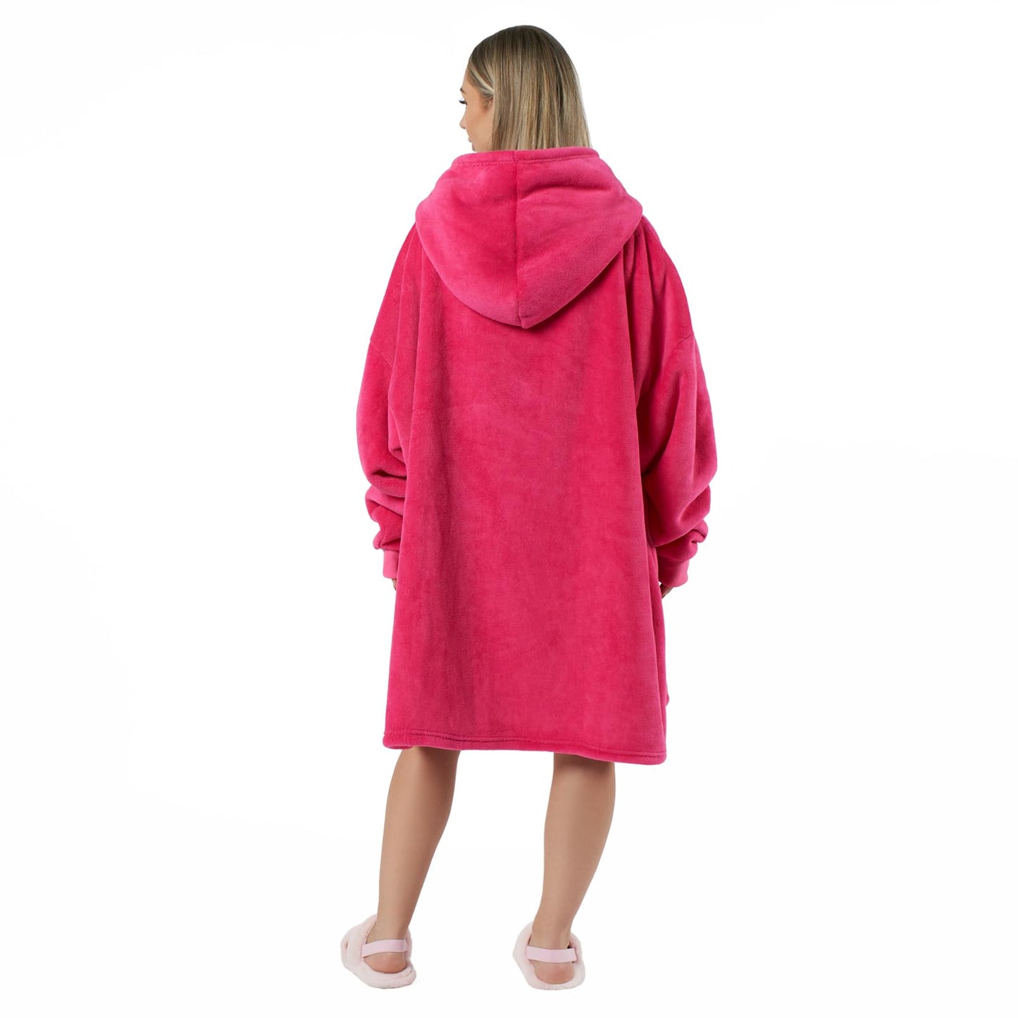 Sienna Hoodie Blanket Ultra Soft Sherpa Fleece Warm Comfy Cosy Oversized Wearable Giant Sweatshirt Throw for Women Girls Adults Men Boys Kids Big Pocket - One Size