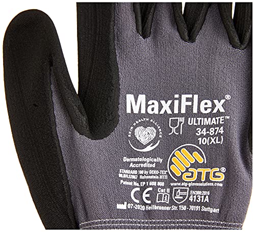 ATG 118500041 Maxiflex Ultimate Gloves, Size 8, Pack of 5 pairs